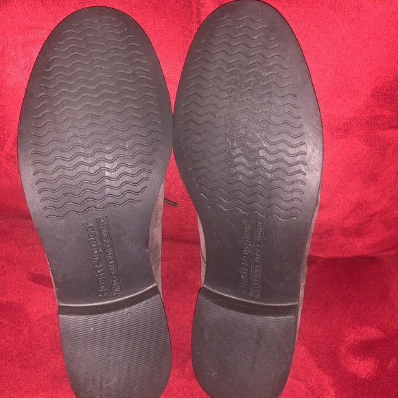 Hush Puppies Bronze Metallic Lifetime Oxford Lace-Up Suede Shoes 7 - Picture 6 of 6